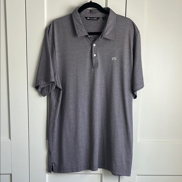 Travis Mathew Purple/Grey Polo Shirt | XXL - Picture 1 of 4